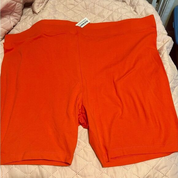 Old Navy Women's Vibrant Coral Bike Shorts - Picture 2 of 9